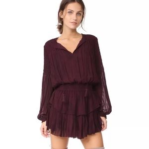 Love Shack Fancy long sleeve mini dress
